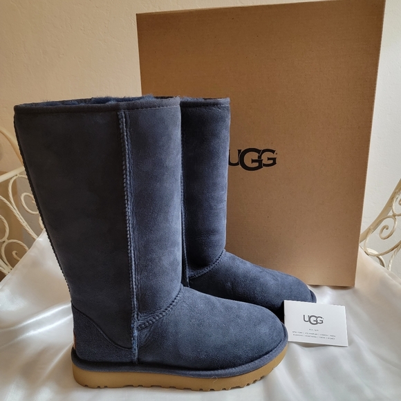 UGG Shoes - NEW UGG Womens Classic Tall II Water Resistant Blue Boots Sz 7 *AUTHENTIC*